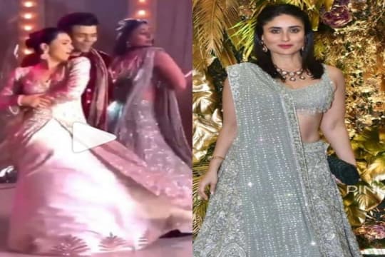 Beri Kejutan Untuk Aarman Jain, Kareena & Karisma Kapoor Menari Bolechudian Bareng Karan Johar