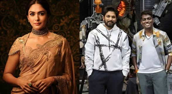 Mrunal Thakur Jadi  Lawan Main Allu Arjun Film Terbaru di Atlee?