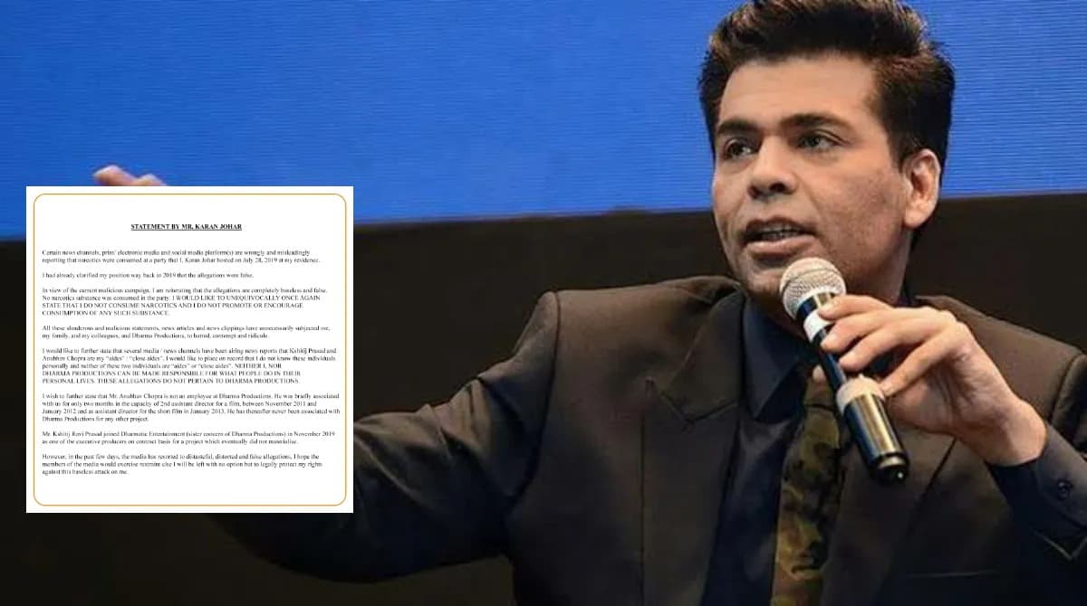 Dituduh Adakan Pesta Narkoba, Karan Johar Klarifikasi Melalui Media Sosial