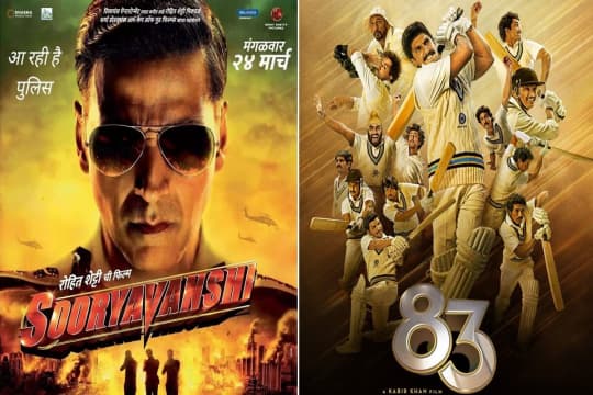 Ditunda Karena Wabah Covid 19, Sooryavanshi & 83 Tetap Akan Rilis di Bioskop