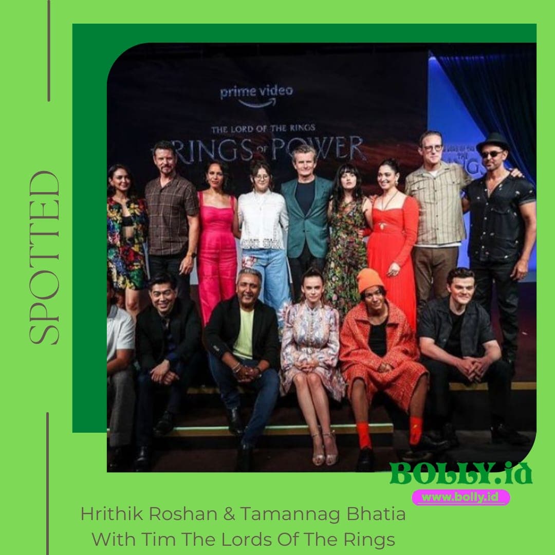 Hritik Roshan & Tamannah Bhatia With Tim The Lord Of The Rings